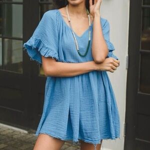 Anthropologie Stark X 100% cortton Gauze Babydoll Dreas Size XS